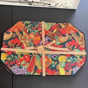 Vintage quilted set of 4 placemats